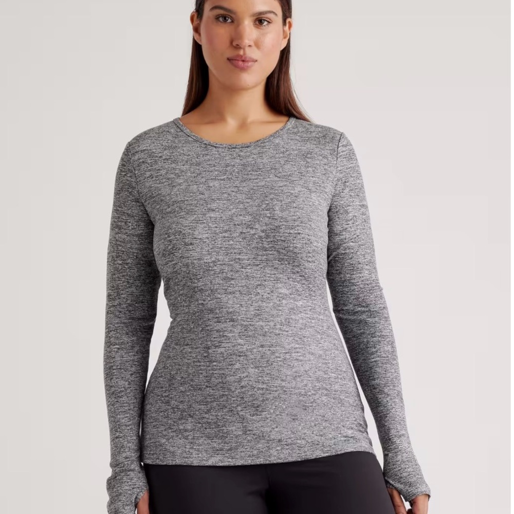 Quince Ultra-Soft Fitted Long Sleeve Top